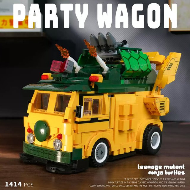 barweer Film-Party-Van Turtles, Bausteine, 1414 Teile, ab 14 Jahren - Bild 1
