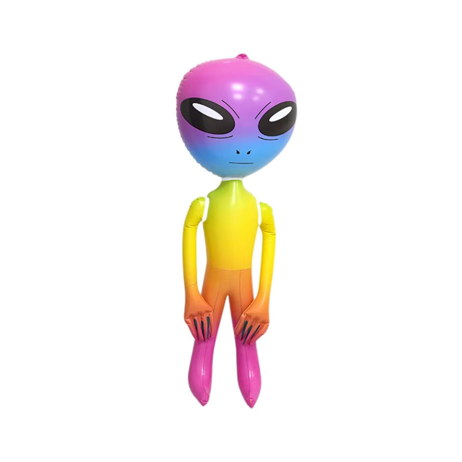 Wonflex Aufblasbares Alien-UFO Luftmodell in Mehrfarbig als Weltraum-Themenparty-Dekoration - Bild 4
