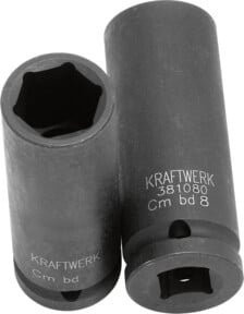 Kraftwerk Schlag-Stecknuss 1/2 Zoll 8 mm Anthrazit - Bild 1