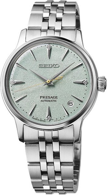 Seiko Armbanduhr Presage Cocktail Time, Automatik, Edelstahl, Grün, 34 mm, Damen - Bild 1