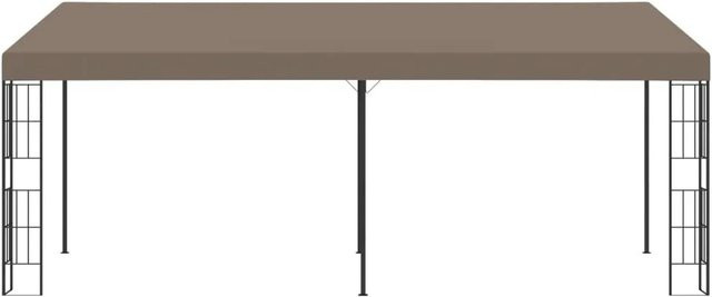 vidaXL Wand-Pavillon aus Stoff in Taupe mit Stahlgestell B/T: 600 x 300 cm - Bild 1