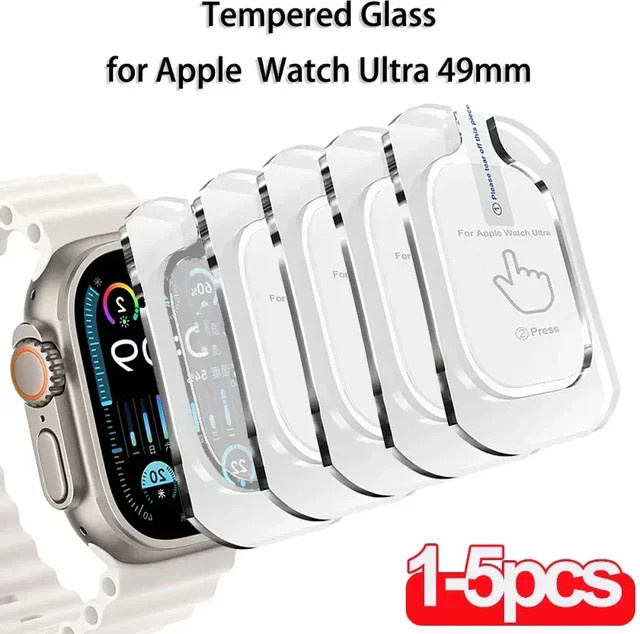 CAOWTAN Displayschutz für Apple Watch Ultra 2, 49 mm, transparent, Unisex - Bild 1