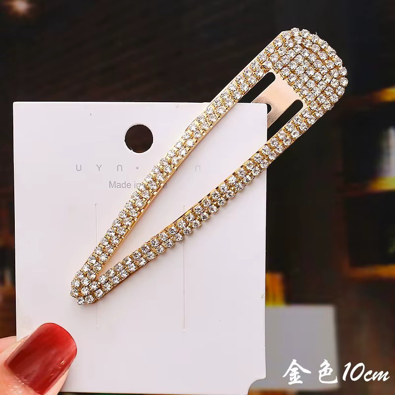 MEPHINA Haar Clip, Metall, Teardrop, Strass, Damen - Bild 3