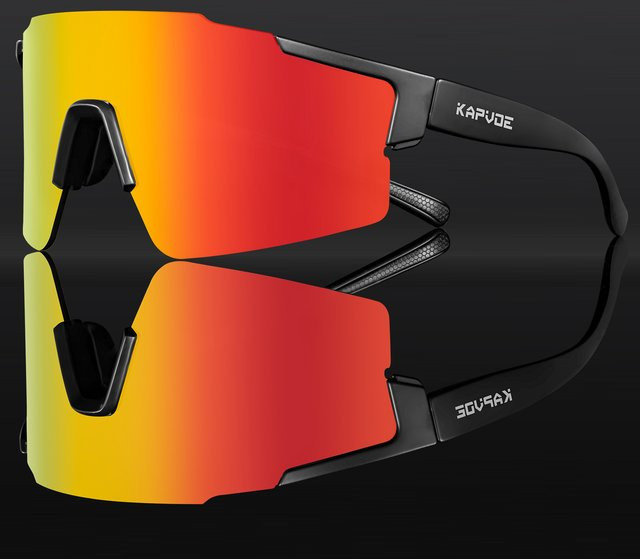 KAPVOE Sportsonnenbrille, Unisex, Vollrand, Kunststoff - Bild 1