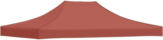 vidaXL Partyzelt-Dach für Faltpavillon und Pop-Up-Faltzelte, Terrakotta-Rot, B/T: 4 x 3 m, Polyester mit PVC-Beschichtung - Bild 1