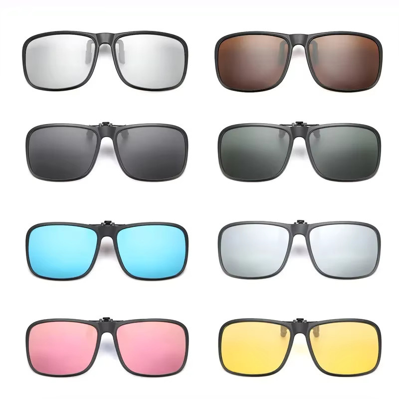ERIKOLE Flip Up Clip-on Sonnenbrille, Vollrand, TR90, Unisex, polarisiert, photochrom, verspiegelt - Bild 3
