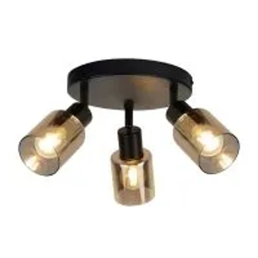 NETTLIFE Deckenleuchte aus Metall und Glas in Schwarz, modern und verstellbar - Bild 2