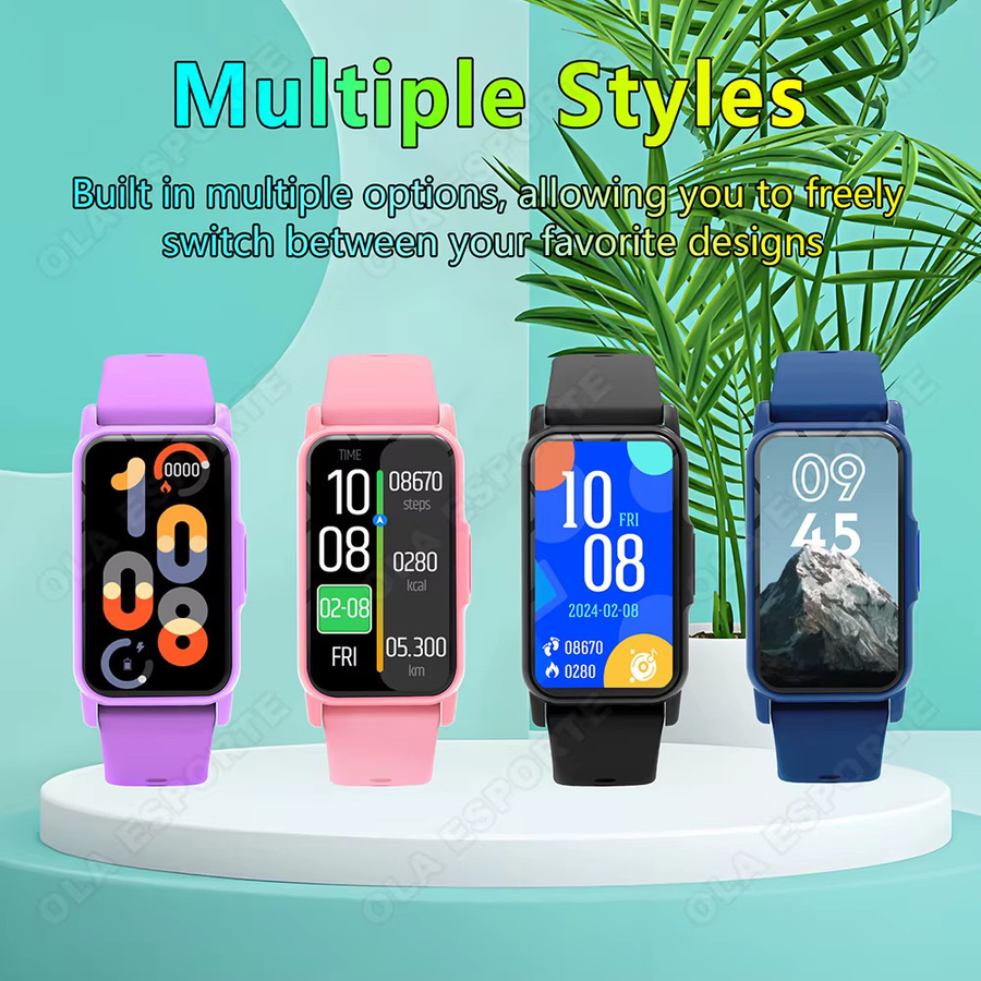 Ola Esporte Smartwatch Pink mit Herzfrequenzmessung, Schlafüberwachung und Anruf-Erinnerung, wasserdichtes Fitness-Armband - Bild 6