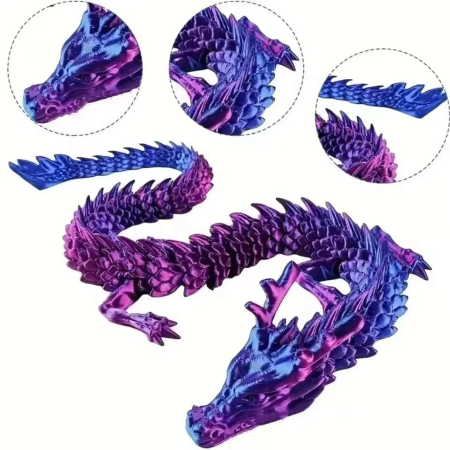 Discover Intime Dracheneier 3D-gedrucktes Gelenkmodell Multicolor Stressabbau Fidget Spielzeug für Kinder und Erwachsene - Bild 2