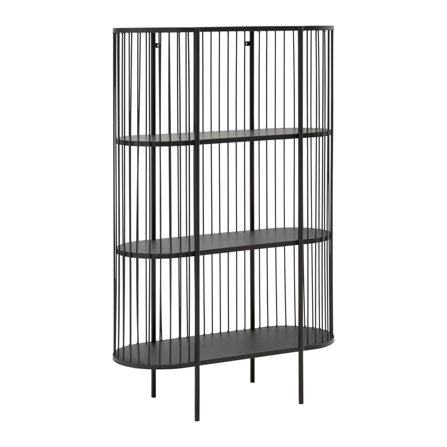 Mömax Regal Tiago in Schwarz im Industrial Design aus Metall, B/T/H: 80 x 34 x 125 cm - Bild 2