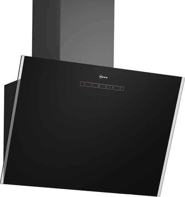 Neff Dunstabzugshaube DMK63IDS in Schwarz und Transparent, Wandmontage, Abluft oder Umluft, Glas und Metall, B/T/H: 60 x 60 x 34,8 cm - Bild 1