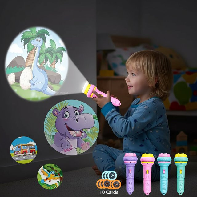 Yunhuisheng Projektor-Taschenlampe, Lernspielzeug, 10-teiliges Set - Bild 1