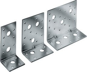 Winkelverbinder Simpson Strong-Tie AE116 aus verzinktem Stahl, Farbe: Silber, B/T/H: 90 x 48 x 116 mm - Bild 1