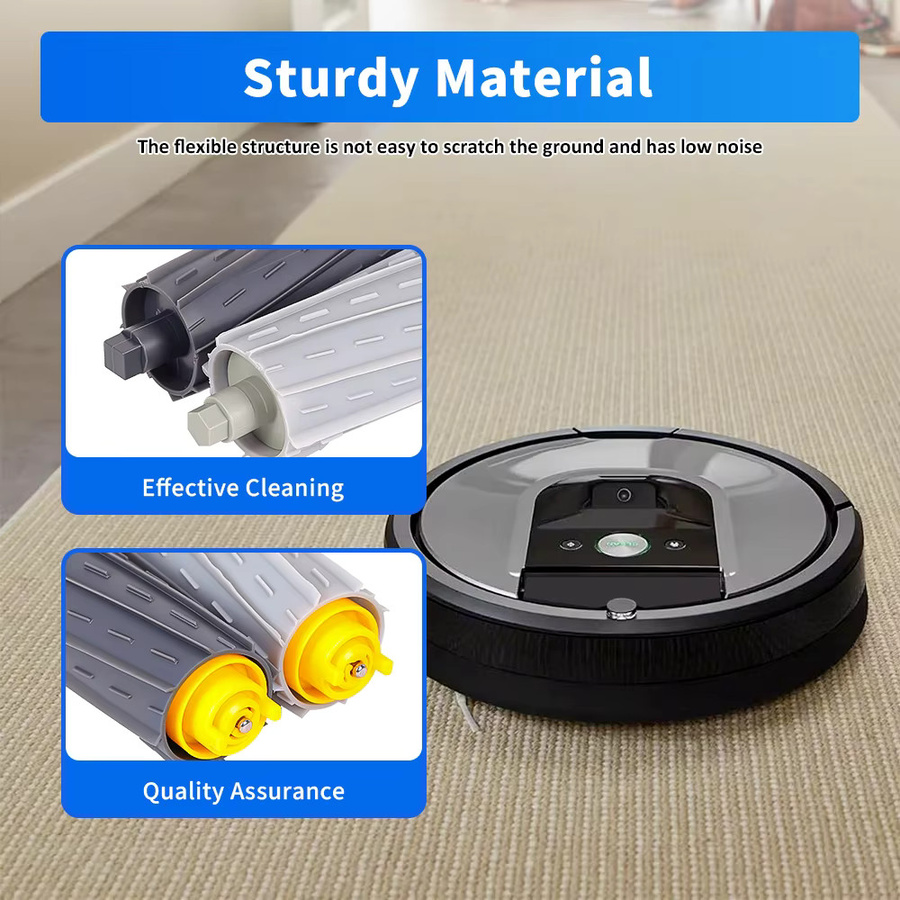 WINDNINJA Rollende Hauptbürste aus Silikon für iRobot Roomba 800 900 Serie Zubehörteil - Bild 3