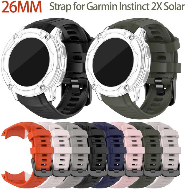 Garmin Uhrenarmband Silikon, Schwarz, Unisex - Bild 1