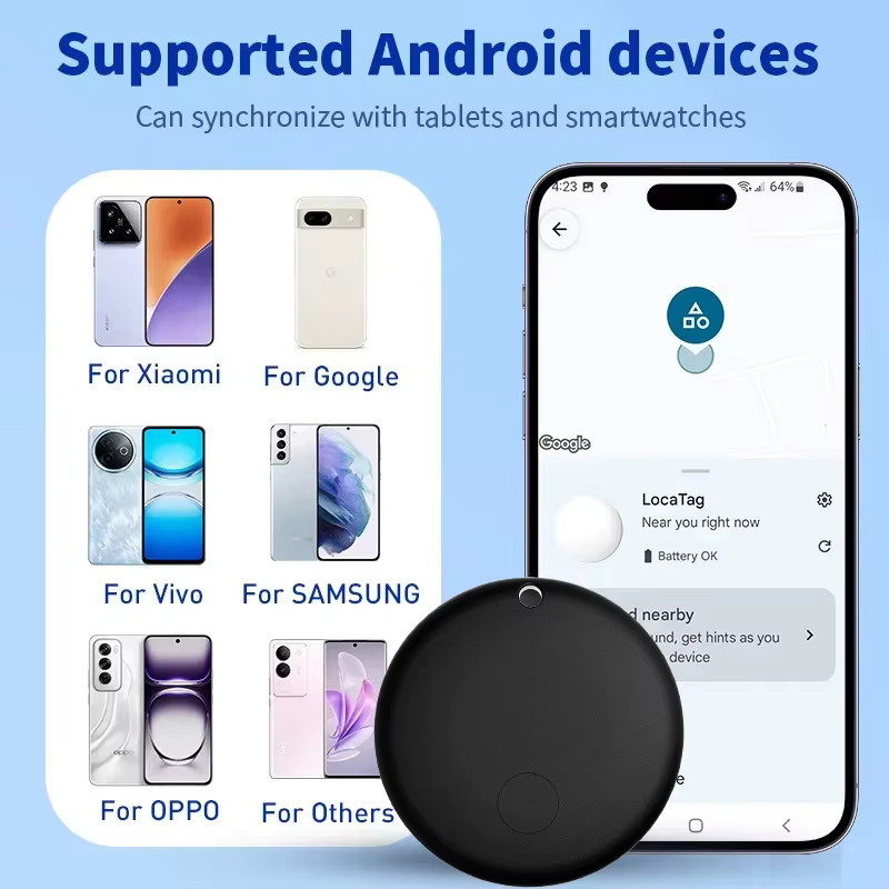 Google Android Anti-Verlust-Tracker mit GPS und Sprachsteuerung, weißer Smart-Tag zur Positionsbestimmung von Schlüsseln, Gepäck und Taschen - Bild 3