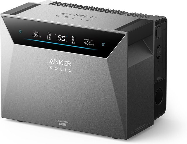 Anker SOLIX Solarbank 4 Pro Balkonkraftwerk-Speicher in Grau mit 4 MPPTs, 5000W Solareingang und bis zu 30kWh Kapazität - Bild 1