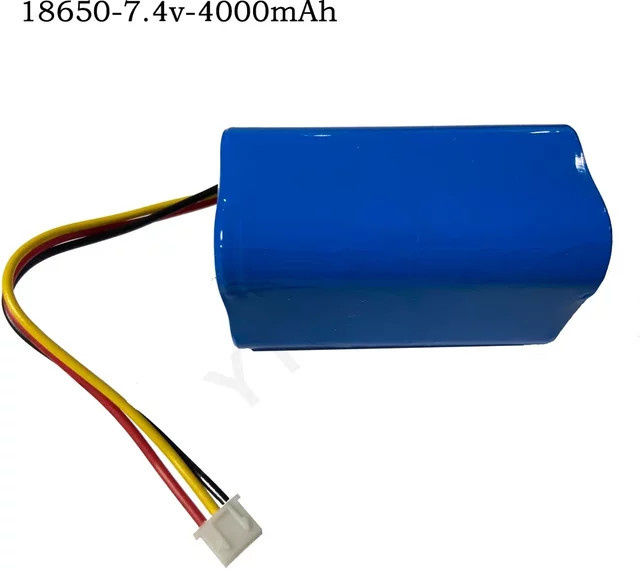 YTBNA Akku 7,4 V 4000 mAh 18650 2S2P mit Schutzplatine und XH2.54-3P Stecker in Blau für Bluetooth Lautsprecher, Solarleuchten und Monitore - Bild 1