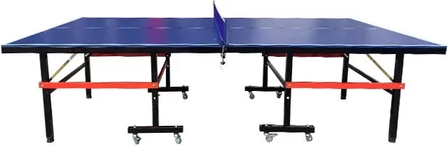 Factory Direct Tischtennistisch in voller Größe mit beweglichen Rädern, Blau - Bild 1