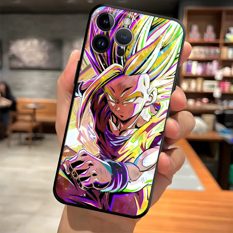 Dragon Ball Vegeta Handyhülle für iPhone Modelle in Schwarz und Multicolour - Bild 4