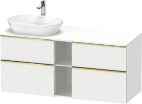 Duravit Waschtischunterschrank D-Neo Wandhängend Weiß Hochglanz B/T/H: 140 x 55 x 66,4 cm - Bild 1