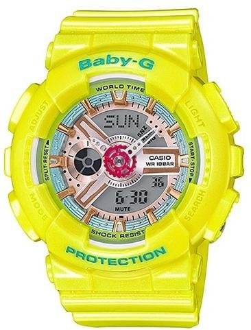 Casio Armbanduhr, Quarz, Harzarmband, Gelb, Analog-Digital - Bild 1
