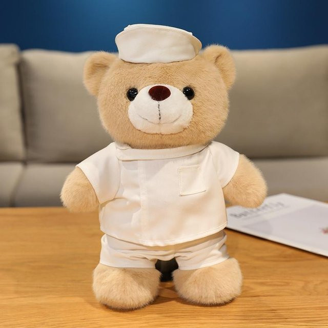Yiran toy Cartoon Cosplay Plüschbär Puppe, Plüschtier, 30cm, Braun - Bild 1
