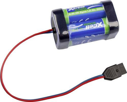 XCell Akkupack 4x AA NiMH 4.8V 2700mAh Multicolor - Bild 1