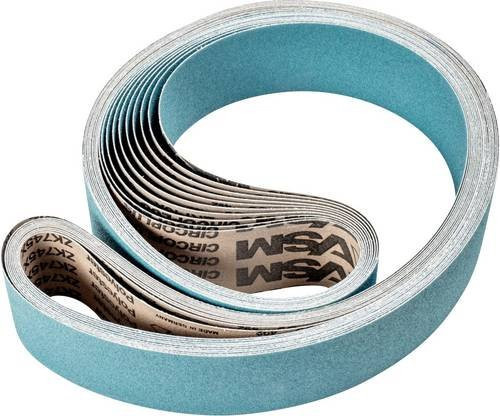 PFERD Zirkon Schleifband BA 80 Forte für Bandschleifer, Körnung 80, L x B: 2000 mm x 75 mm, 10 Stück - Bild 1