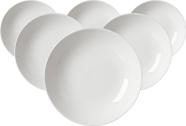 Ritzenhoff & Breker Suppenteller Levi in Weiß, 6er Set, Durchmesser: 22 cm - Bild 1