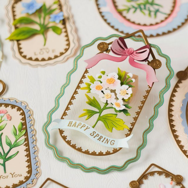 Bigger Botanicals Metall-Stanzformen Oregano Hawthorn Mallow für Scrapbooking, Kartenherstellung und Basteldekoration - Bild 1