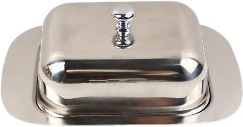 Luftdichte Butterdose aus Edelstahl von SUNJOY HOUSE in Silber, Small - Bild 1