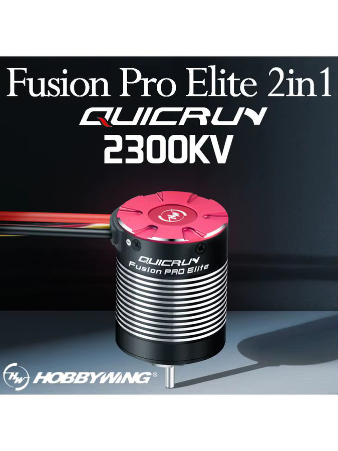 Hobbywing Quicrun Fusion Pro Elite 2in1 2300kv Bürstenloser Motor Combo für 1/10 Rc Rock Crawler Cars - Bild 3