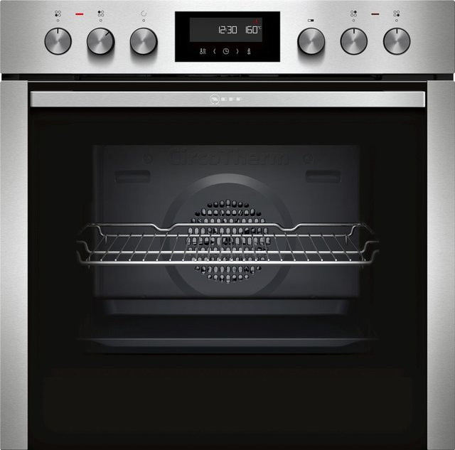 Neff Einbauherd E2CCH7AN0 in Silber aus Edelstahl mit Pyrolyse, Hot Air und LED-Display - Bild 1