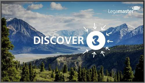 Legamaster DISCOVER 3 DIS-6520 Monitor, 65 Zoll, 4K Ultra HD, VA-Panel, 60 Hz, Schwarz, mit HDMI, USB-C und WLAN-Modul - Bild 1