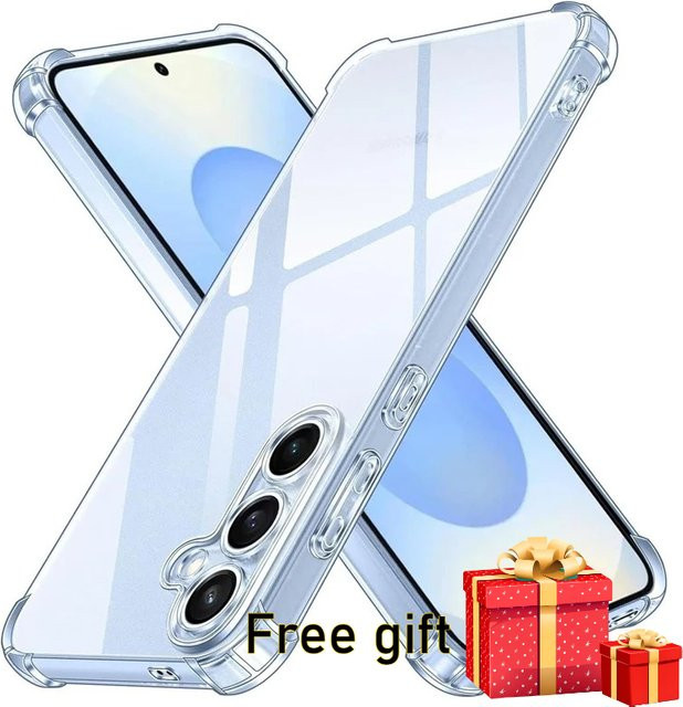 Stoßfeste HD Clear Silikon Hülle für Samsung Galaxy S26 Pro S25 Edge S24 S23 S22 Plus FE A17 A07 in Transparent - Bild 1