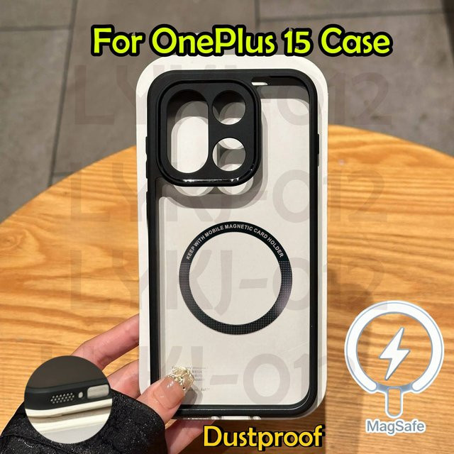 Magnetische matte transparente Acryl-Hülle für OnePlus mit MagSafe Kompatibilität und stoßfestem Schutz - Bild 1