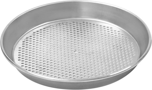 Schneider Pizzablech aus Aluminium, rund, silber, Höhe: 2,5 cm, Durchmesser: 18 cm - Bild 1
