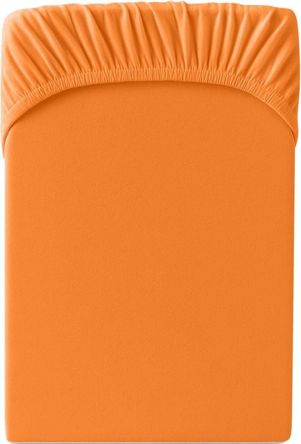Hornisch HeimTex Spannbetttuch Edel-Jersey in Orange - Bild 1