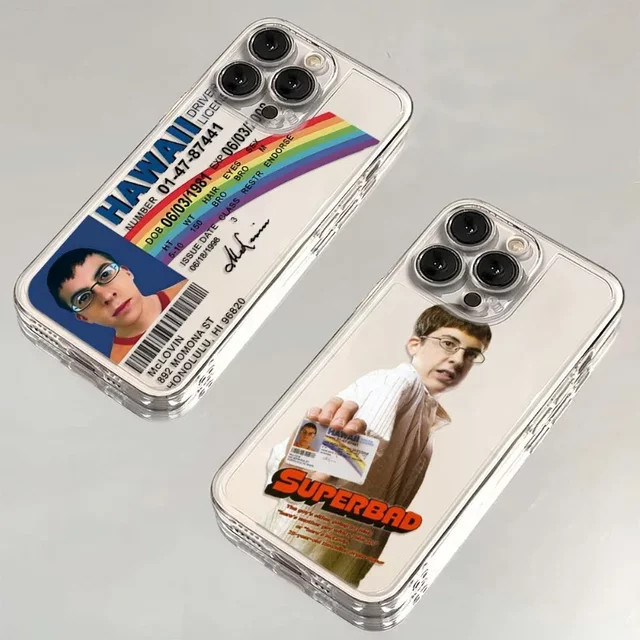 Stoßfeste transparente Handyhülle mit Mclovin Superbad Film Motiv für iPhone Modelle - Bild 1