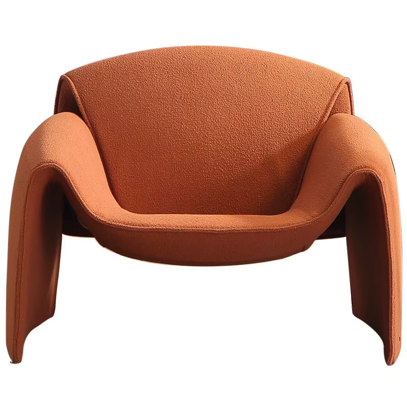 UOSU MOMO Krabbenstuhl Designer Lounge Sessel in Beige oder Orange mit Armlehnen - Bild 3