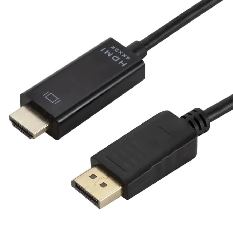 PzzPss DisplayPort-zu-HDMI Adapter 4K*2K Konverter Kabel in Schwarz, Länge: 1,8 m - Bild 4