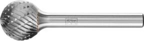 PFERD TOOLS Hartmetall Frässtift Kugel KUD universal mittel kreuzverzahnt, Farbe: silber, Durchmesser: 16 mm, Schaft-Ø: 6 mm - Bild 1