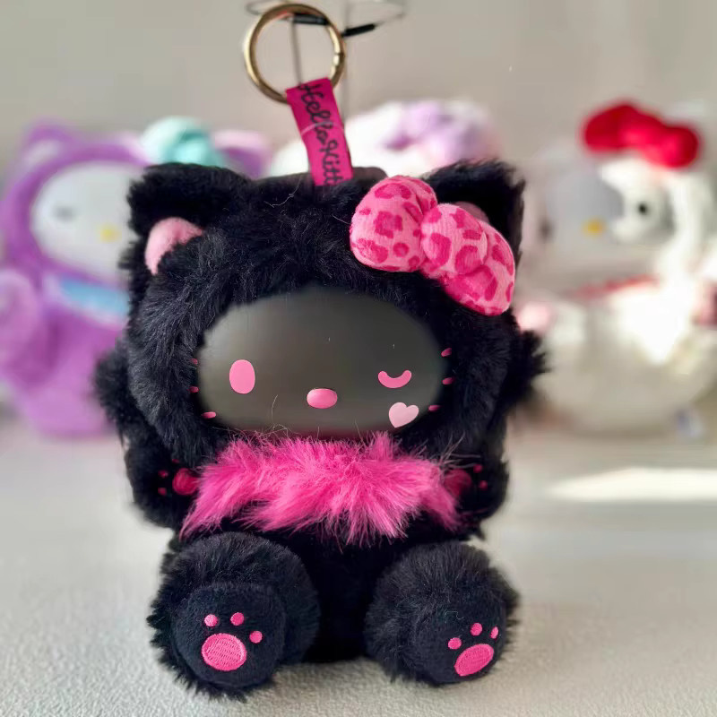 Bandai HelloKitty Plüschpuppe Anhänger, Leopardenmuster, 6 Stile - Bild 3