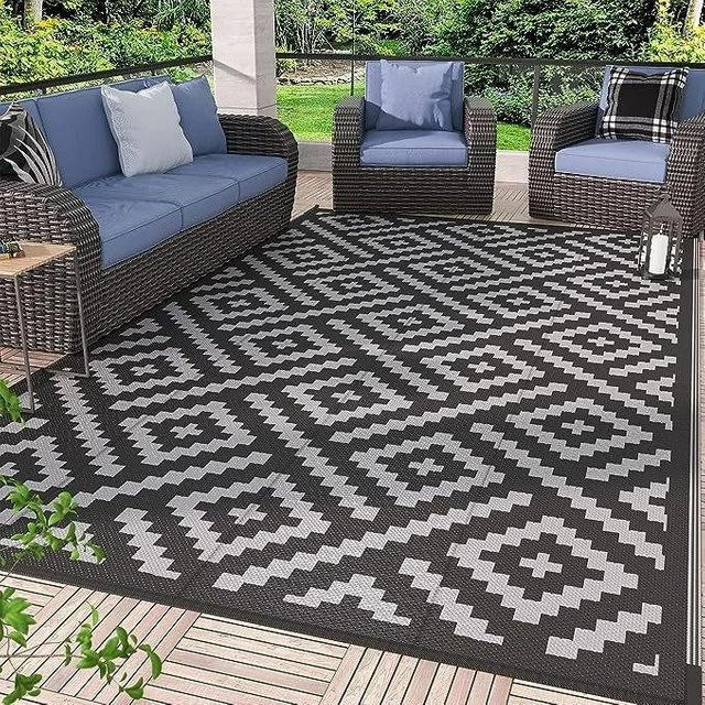 Karpetti Outdoor Teppich für Camping und Picknick, grau, B/T: 80 x 120 cm - Bild 1