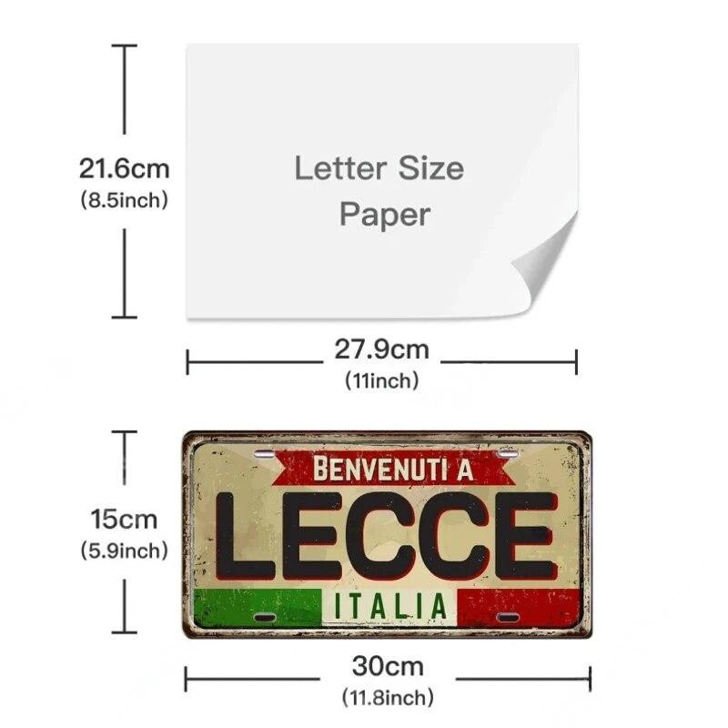 SAZ Tin Sign Metall-Blechschild Italien Wanddeko Rechteck B: 30 cm, H: 15 cm, T: 15 cm - Bild 1