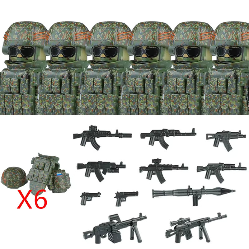 Semalam Stadt-Polizei Kommando SWAT Armee-Soldat Figur, Einzelfigur - Bild 2