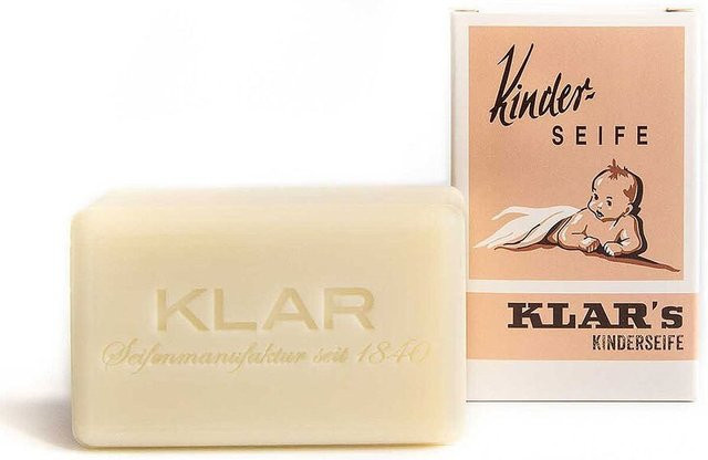 Klar Kinderseife Hand- und Körperseife, 100 g, Ringelblume, Kamille, Sanddorn - Bild 1