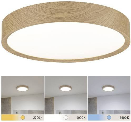 Paulmann Tega LED-Deckenleuchte in Holzoptik, 22,5W, rund und modern - Bild 1