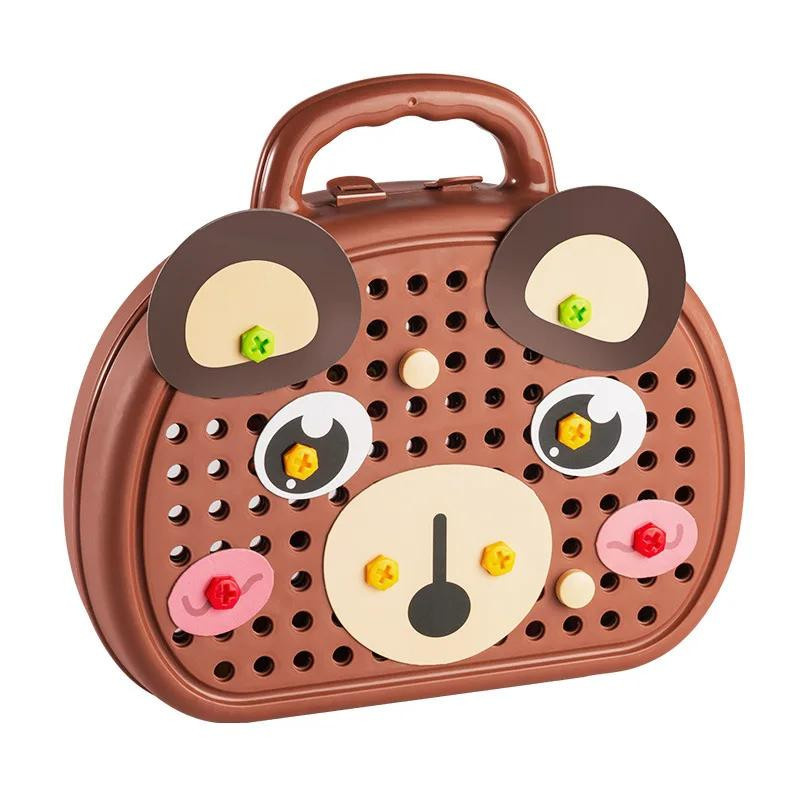 Yiran toy Montessori Schraubpuzzle Werkzeugkasten Rollenspiel ab 3 Jahren - Bild 2